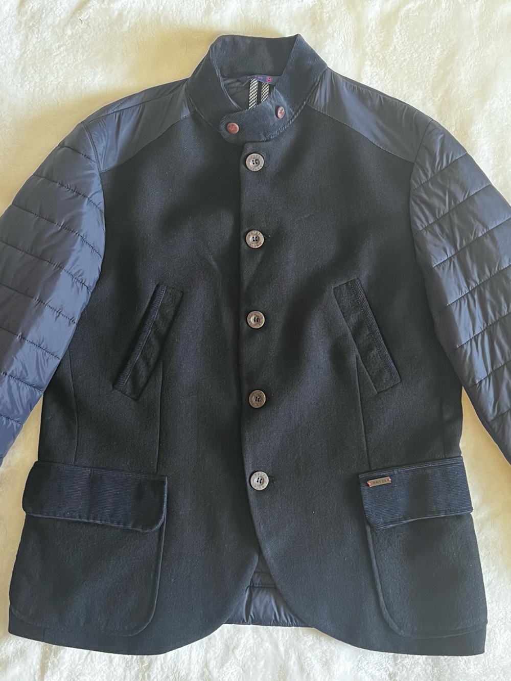 Ron Tomson RNT23 Dark Navy Wool Blend Hybrid Blazer Jacket - XL - NWOT